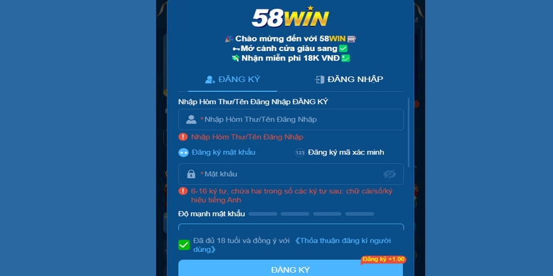 Để đảm bảo không đăng ký nhầm nhà cái, anh em hãy vào liên kết 58WIN uy tín